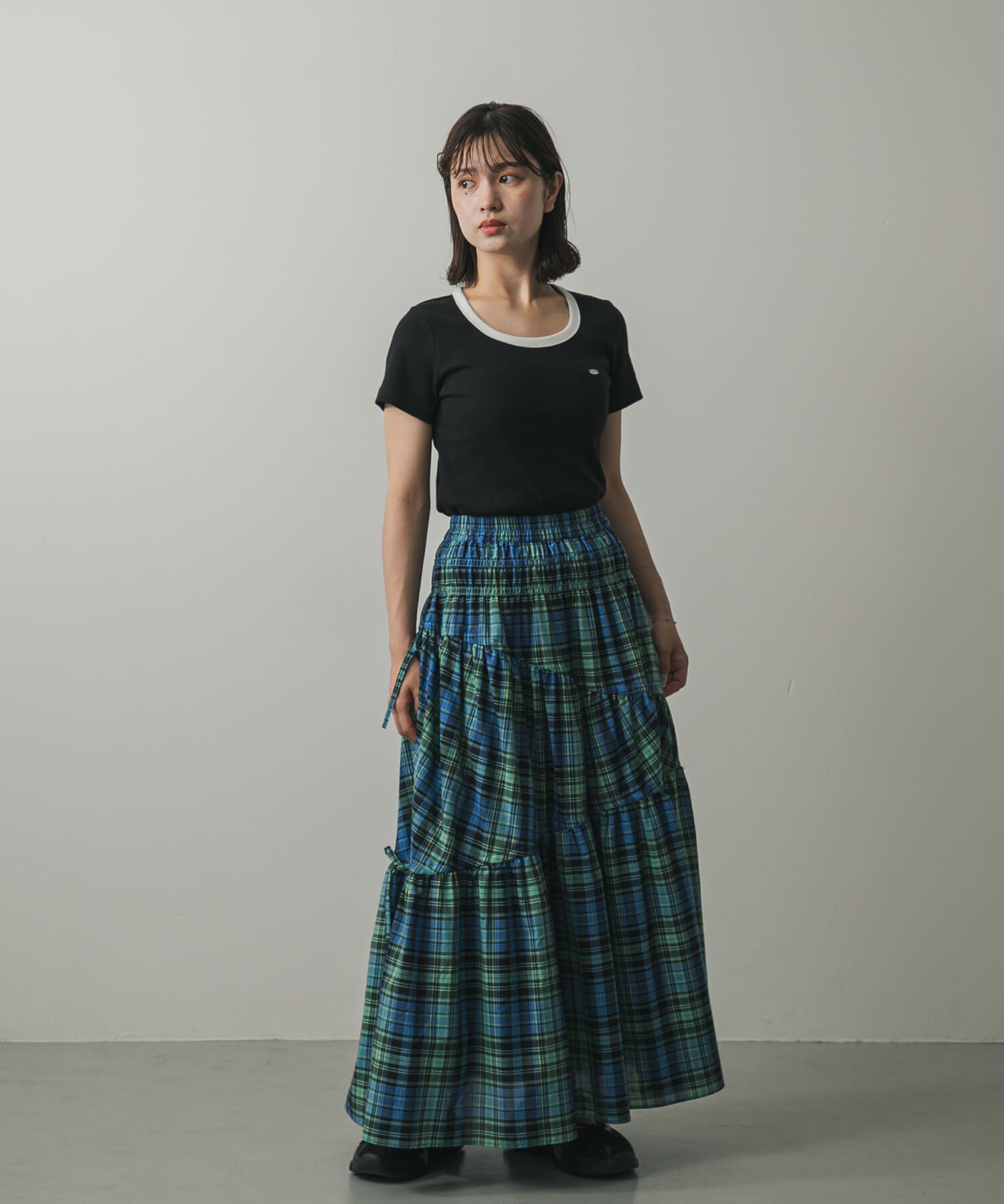 SENSE OF PLACE by URBAN RESEARCH「チェックボリュームスカート」|スカート|