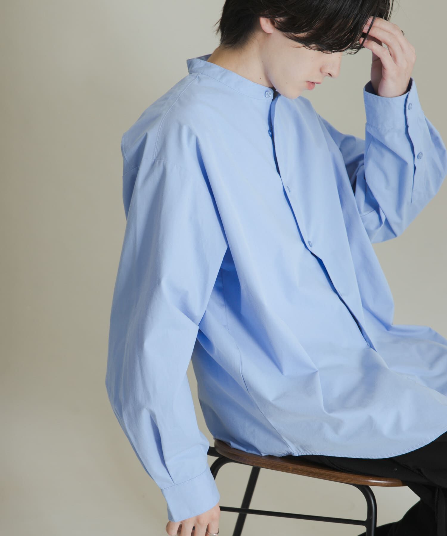 SENSE OF PLACE by URBAN RESEARCH「ピーチブロードバンドカラーロングスリーブシャツ」|シャツ・ブラウス|