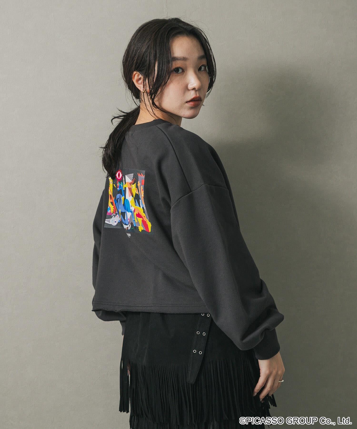 SENSE OF PLACE by URBAN RESEARCH「PICASSOレースアップクロップドトップ」|Tシャツ・カットソー|