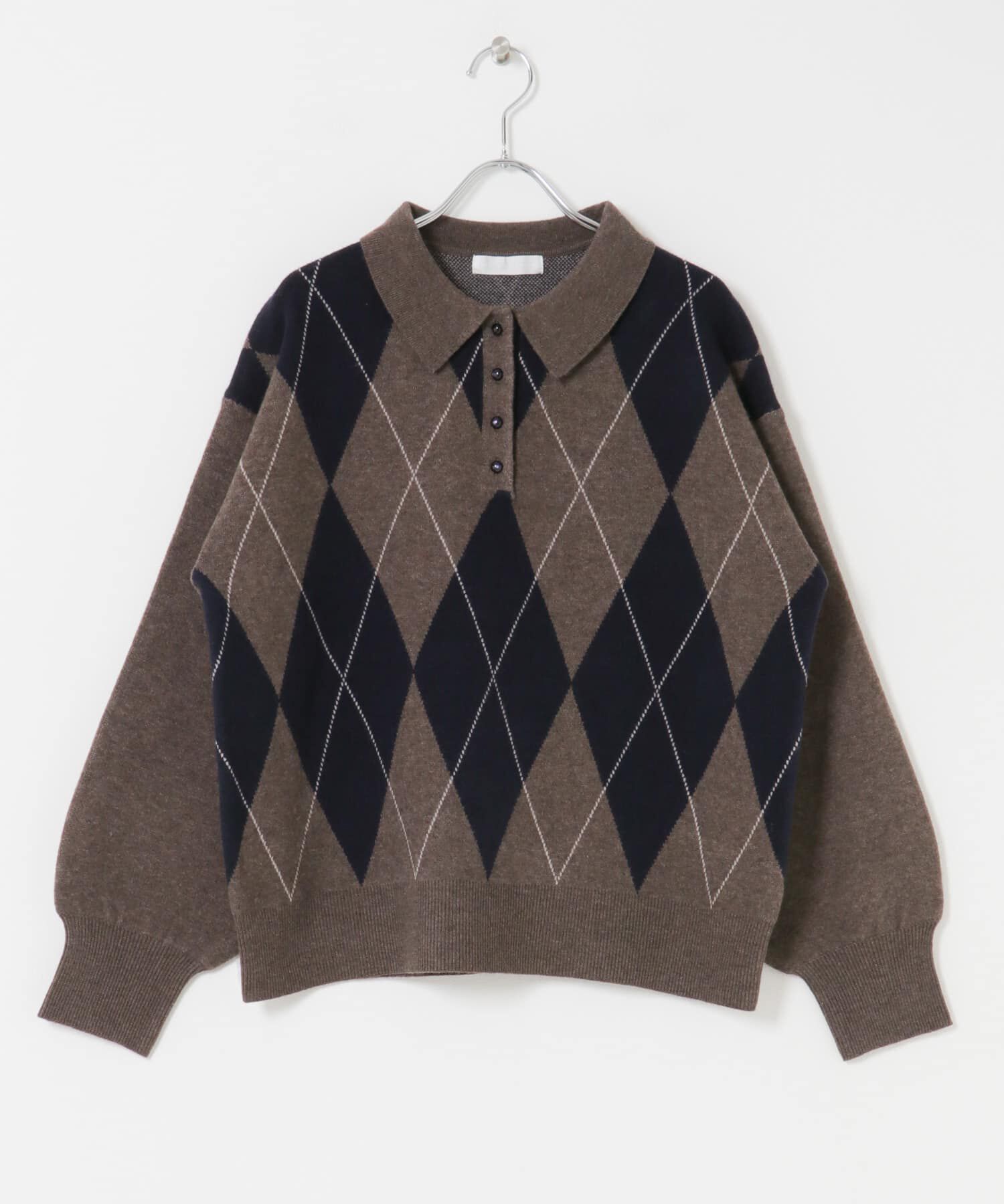 SENSE OF PLACE by URBAN RESEARCH「ポロシャツジャガードセーター」|ニット・セーター|