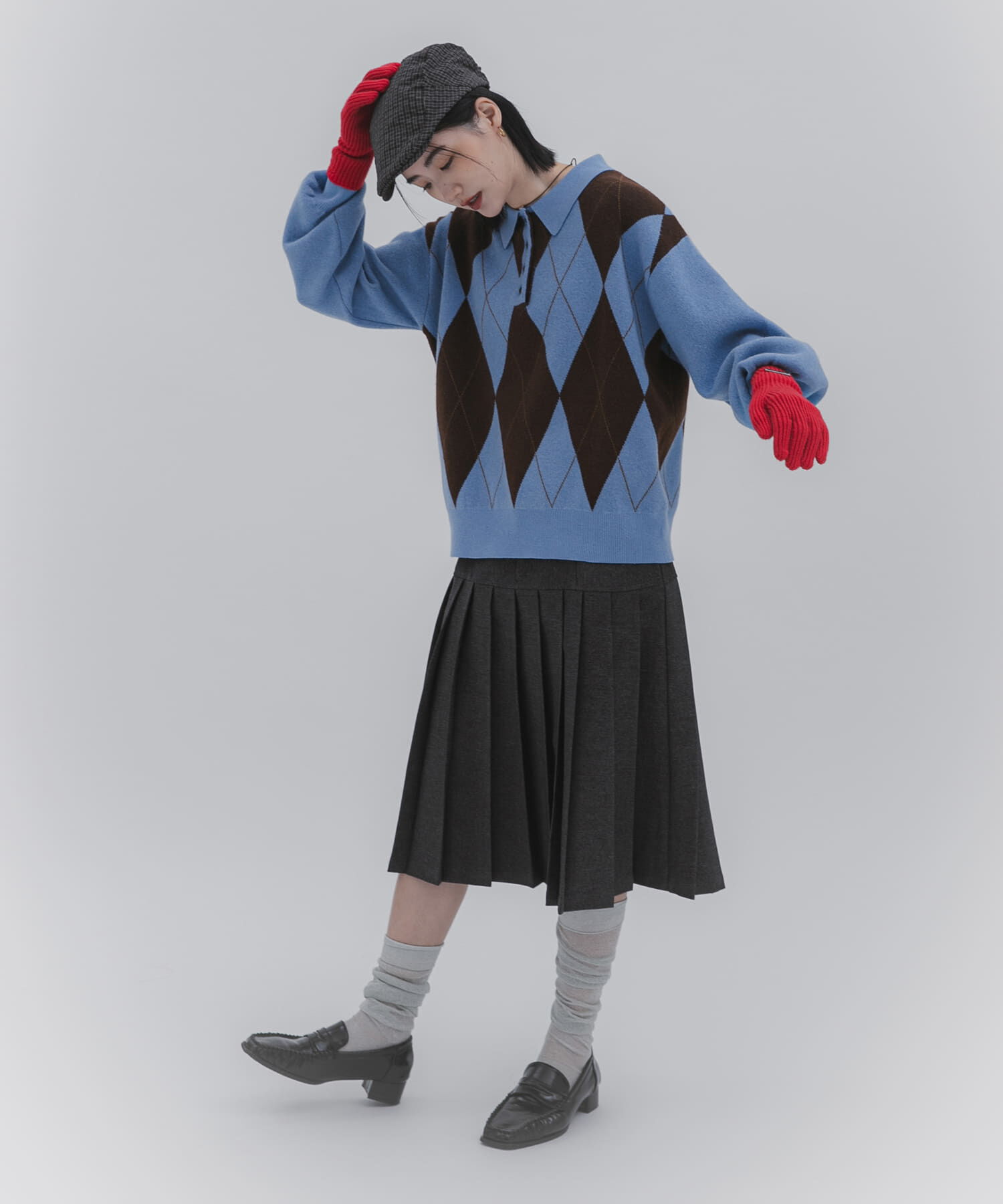 SENSE OF PLACE by URBAN RESEARCH「ポロシャツジャガードセーター」|ニット・セーター|