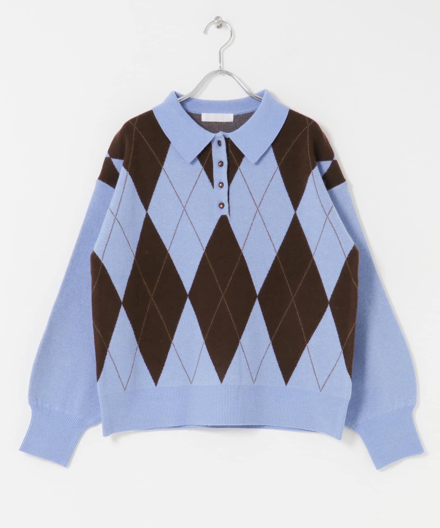 SENSE OF PLACE by URBAN RESEARCH「ポロシャツジャガードセーター」|ニット・セーター|