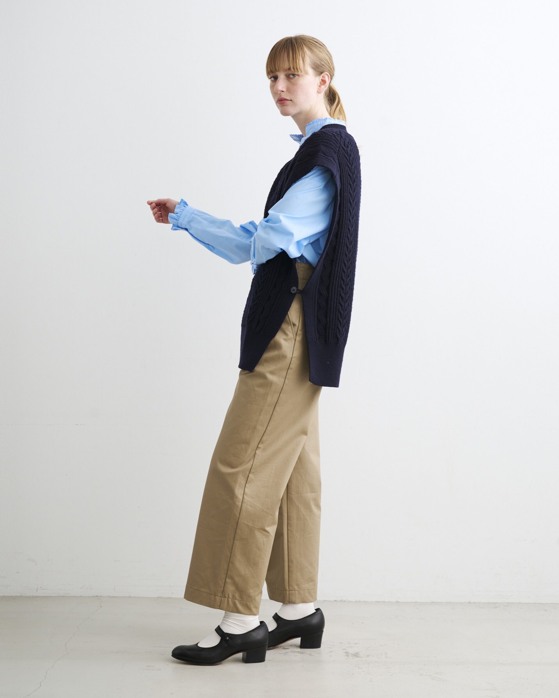 Traditional Weatherwear「FISHERMAN V NECK PULLOVER」|ニット・セーター|