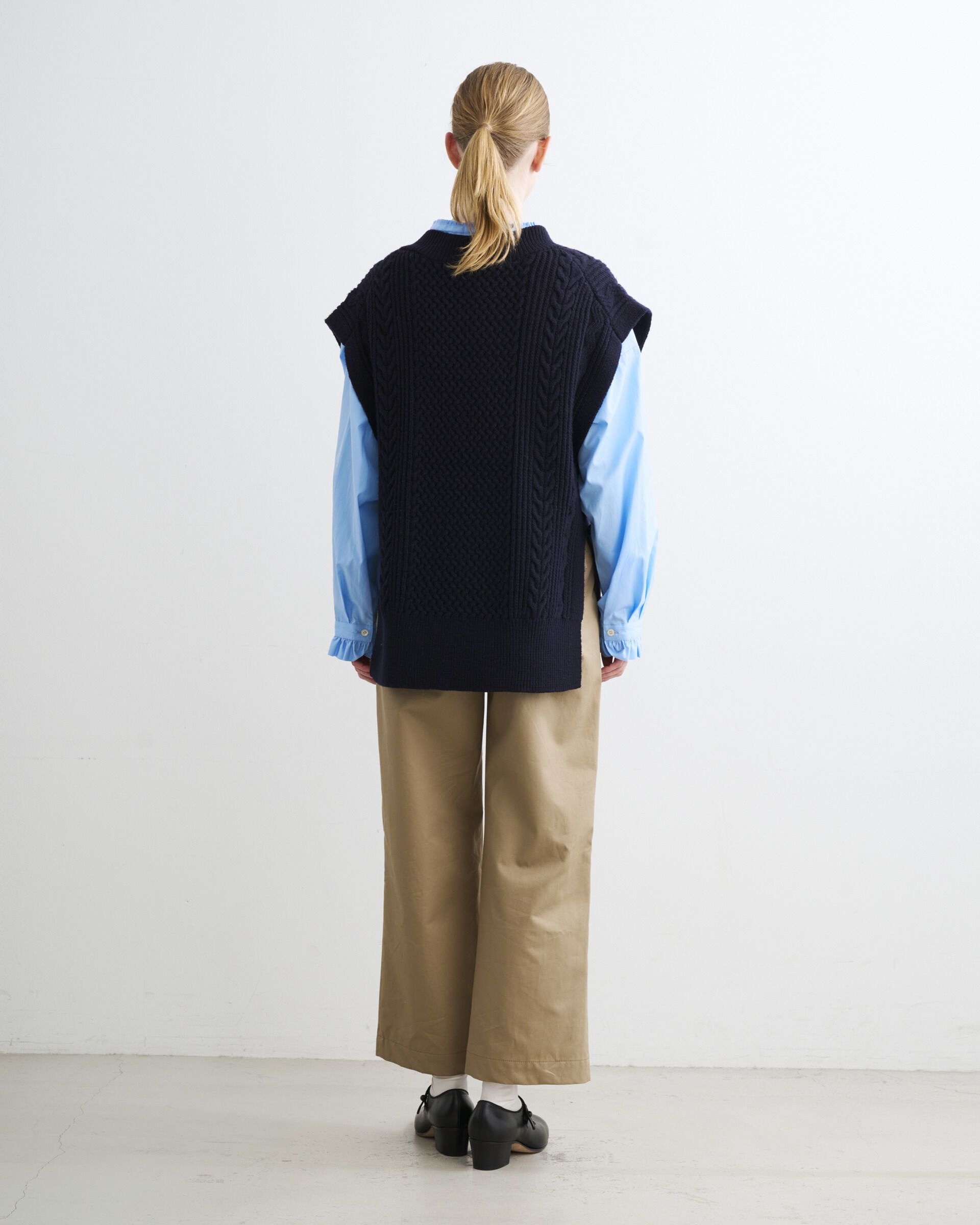 Traditional Weatherwear「FISHERMAN V NECK PULLOVER」|ニット・セーター|