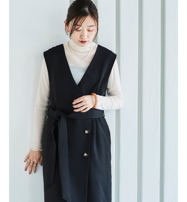 le.coeur blanc「Vカラー2WAYジレジャンスカ」|ジャンパースカート|