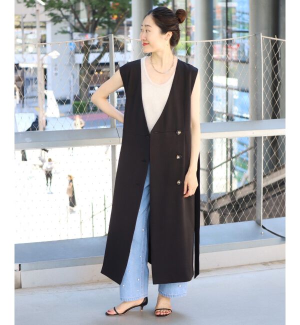 le.coeur blanc「Vカラー2WAYジレジャンスカ」|ジャンパースカート|