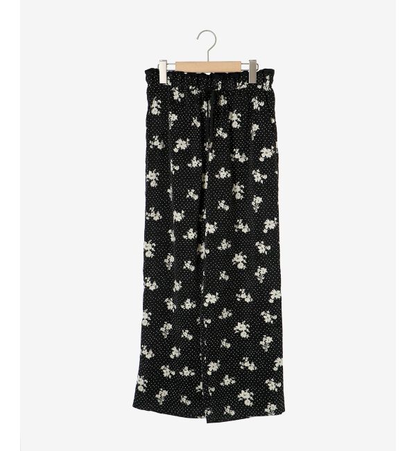 le.coeur blanc「ドット&times;フラワーサテンパンツ」|その他|