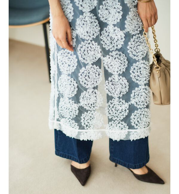  「TORRAZZO DONNAエンブロイダリーレーススカート」|スカート|