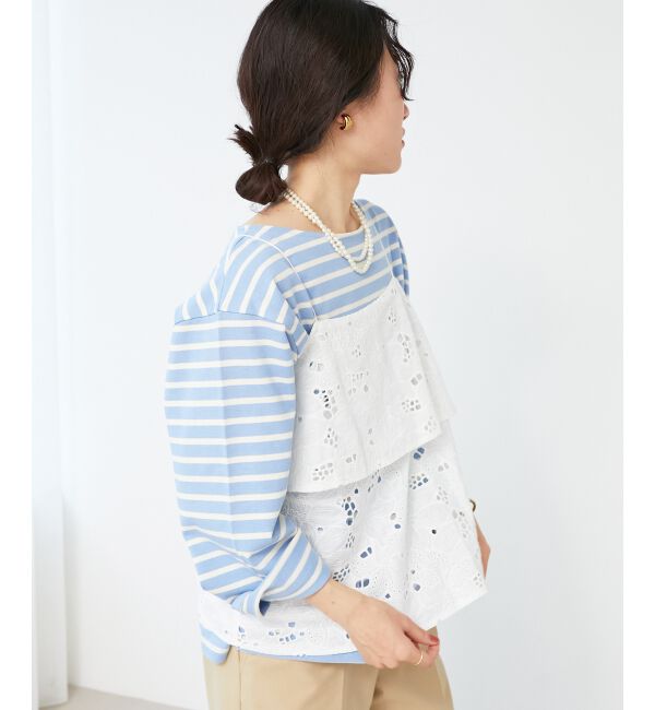  「《手洗い可能》カットワークレースキャミブラウス」|キャミソール|