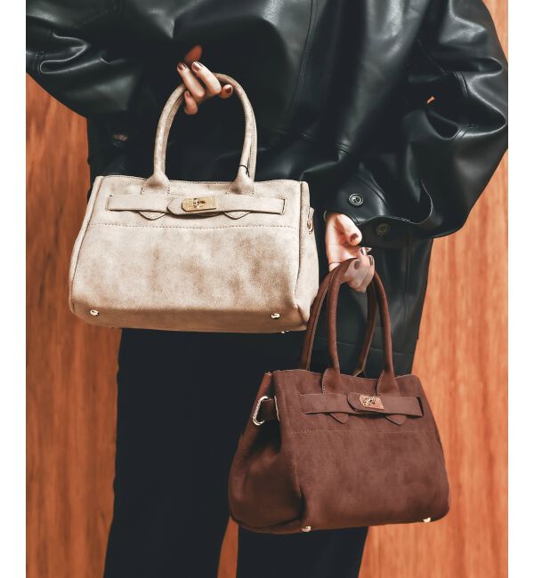  「スエードスクエアトート」|トートバッグ|
