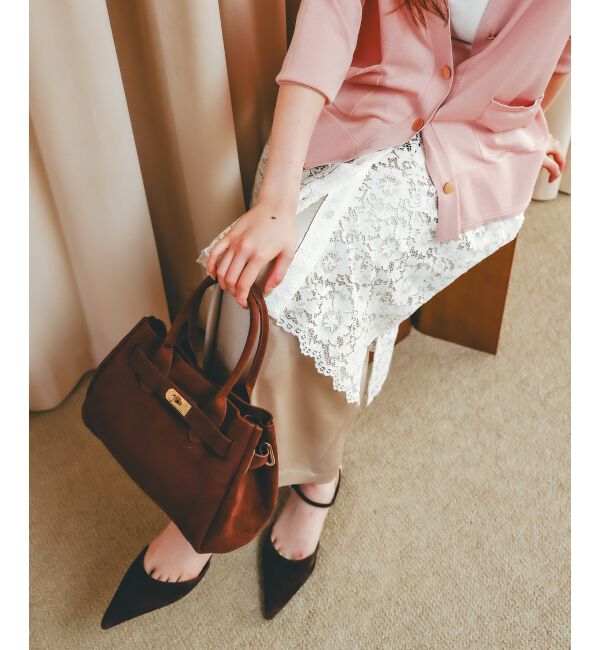  「スエードスクエアトート」|トートバッグ|