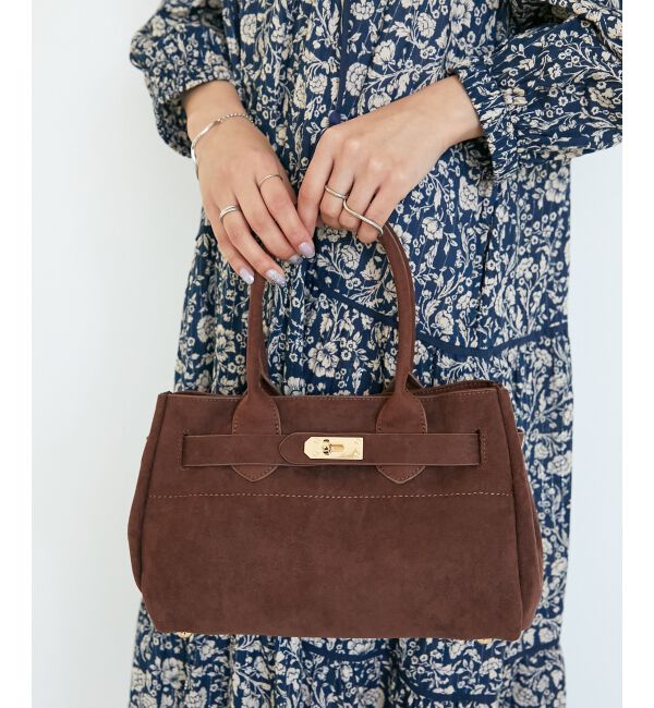  「スエードスクエアトート」|トートバッグ|