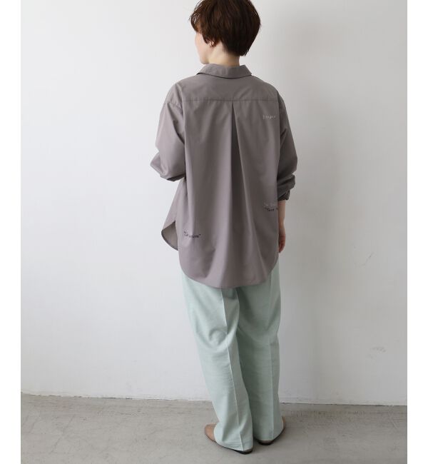  「《WEB限定アイテム》レタリング刺繍シャツ」|シャツ・ブラウス|