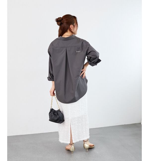  「《WEB限定アイテム》レタリング刺繍シャツ」|シャツ・ブラウス|