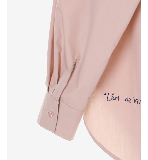  「《WEB限定アイテム》レタリング刺繍シャツ」|シャツ・ブラウス|