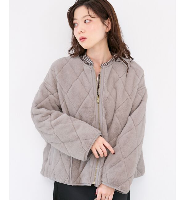  「リバーシブルタフタ&times;ファーキルトジャケット」|その他|