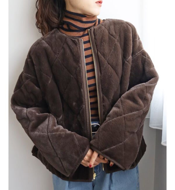  「リバーシブルタフタ&times;ファーキルトジャケット」|その他|