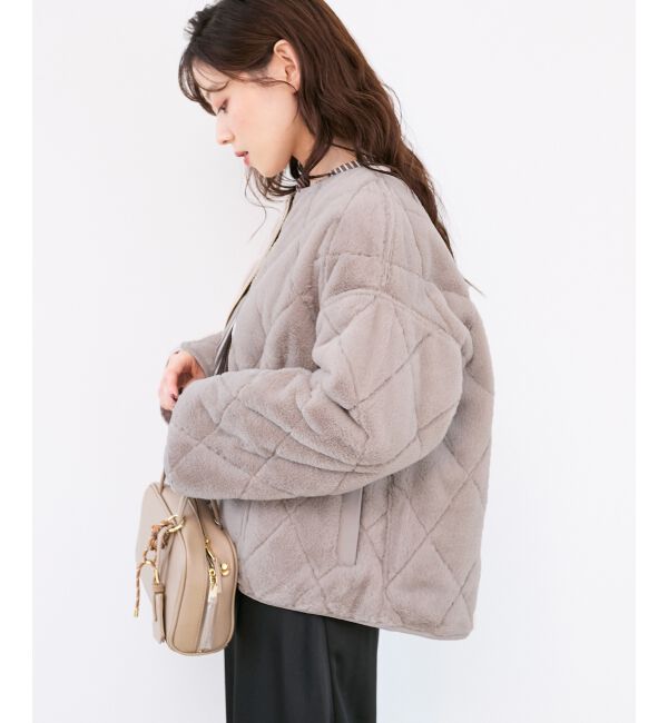  「リバーシブルタフタ&times;ファーキルトジャケット」|その他|