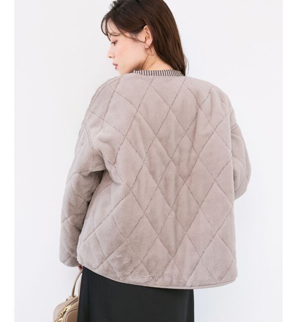  「リバーシブルタフタ&times;ファーキルトジャケット」|その他|