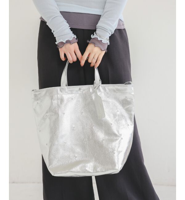  「ドット刺繍2wayトート」|トートバッグ|