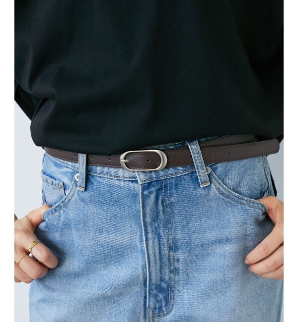  「《WEB限定アイテム》オーバルバックルベルト」|ベルト|