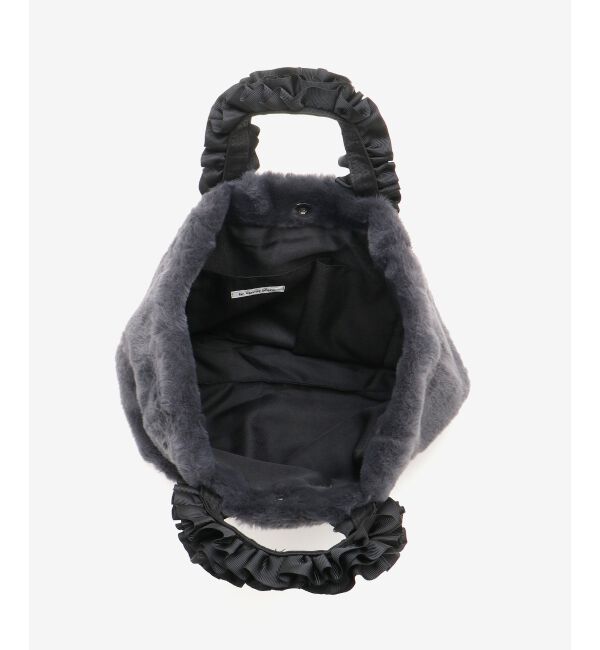  「フェイクファーハンドルフリルトート」|トートバッグ|