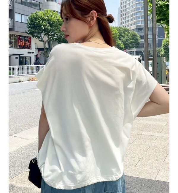  「《手洗い可能》ドロストハクプリントTシャツ」|Tシャツ・カットソー|