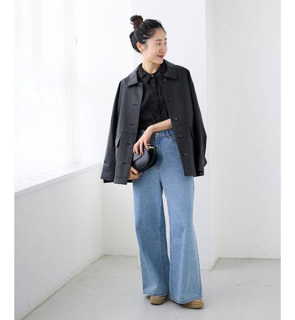  「《手洗い可能》ドットエリタックデザインブラウス」|シャツ・ブラウス|