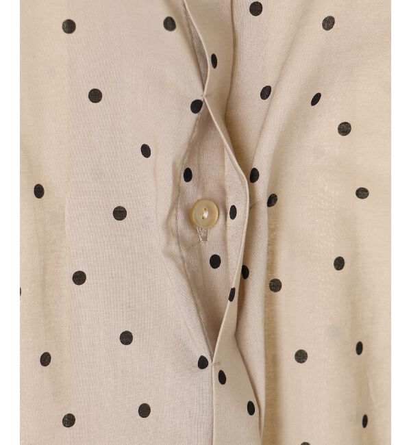  「《手洗い可能》ドットエリタックデザインブラウス」|シャツ・ブラウス|