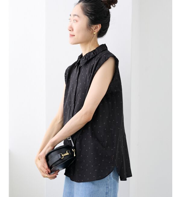  「《手洗い可能》ドットエリタックデザインブラウス」|シャツ・ブラウス|