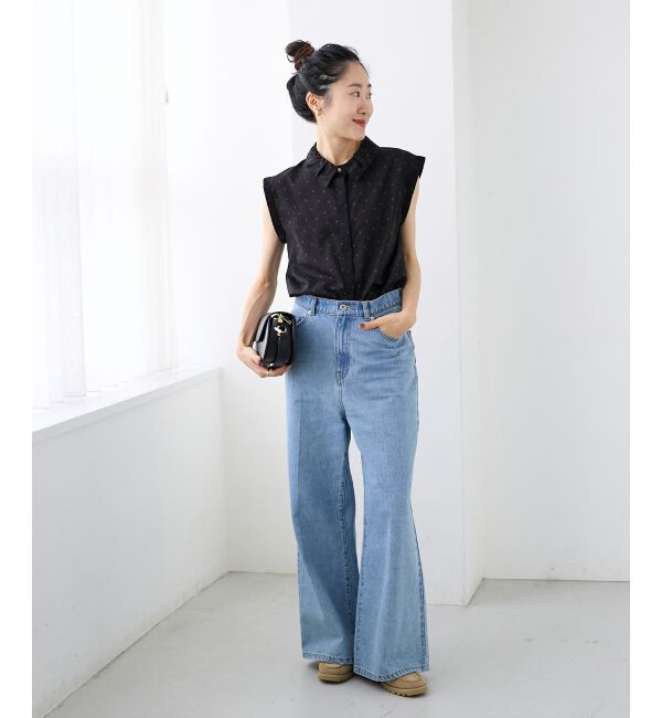  「《手洗い可能》ドットエリタックデザインブラウス」|シャツ・ブラウス|