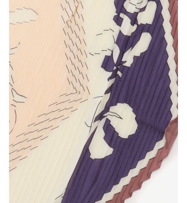  「《WEB限定アイテム》パネルフラワープリーツスカーフ」|バンダナ・スカーフ|