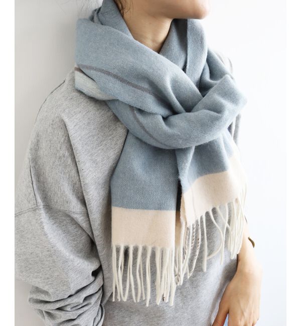  「《WEB限定アイテム》バイカラーラインストール」|ストール|