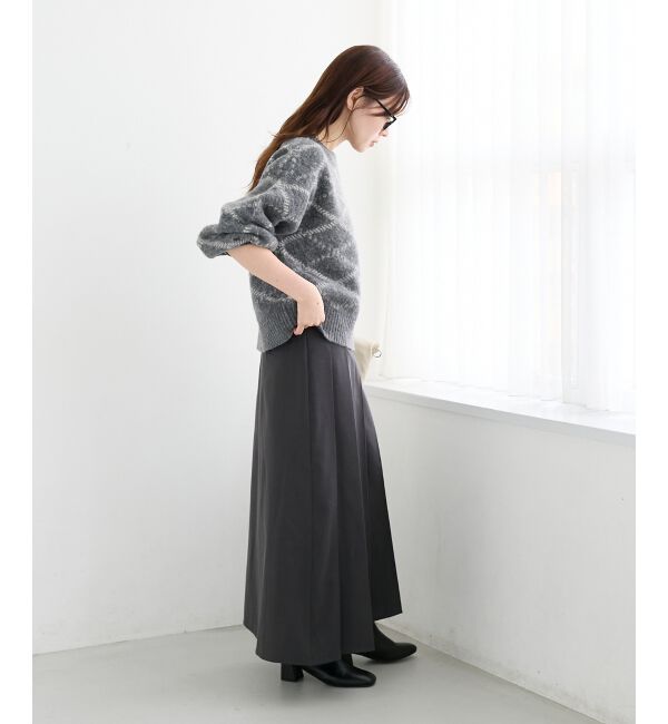  「グレンチェックフロントプリーツスカート」|スカート|