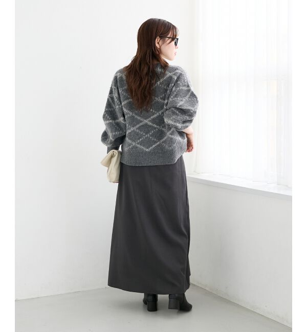  「グレンチェックフロントプリーツスカート」|スカート|