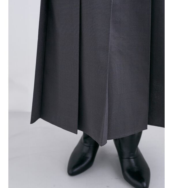  「グレンチェックフロントプリーツスカート」|スカート|