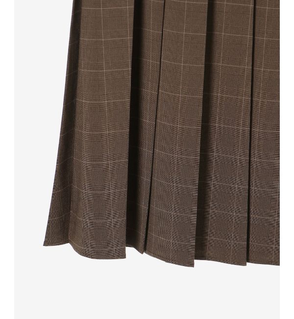  「グレンチェックフロントプリーツスカート」|スカート|