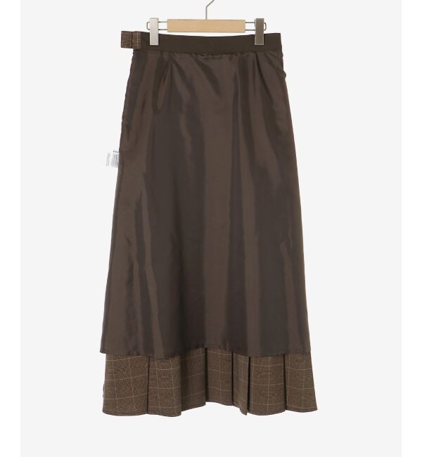  「グレンチェックフロントプリーツスカート」|スカート|