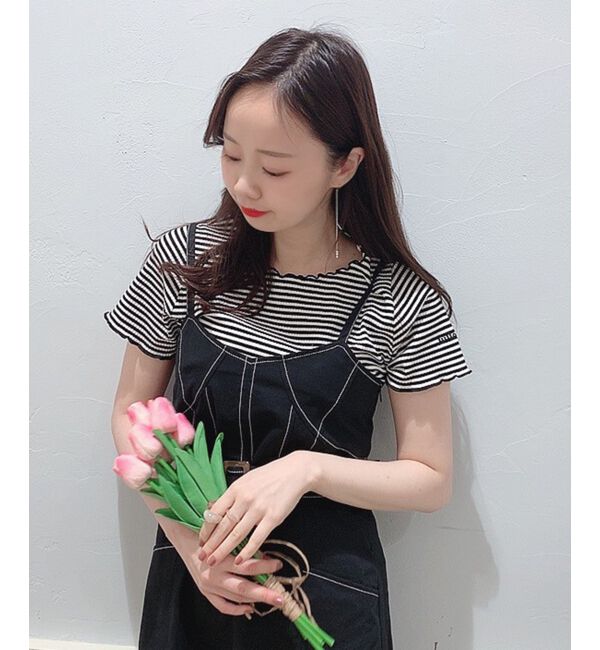 MAJESTICLEGON「&infin;ポイントロゴボーダートップス」|Tシャツ・カットソー|