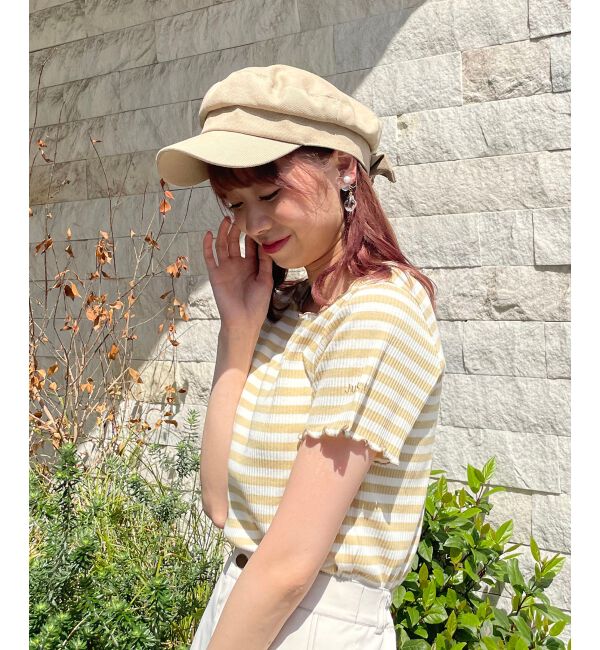 MAJESTICLEGON「&infin;ポイントロゴボーダートップス」|Tシャツ・カットソー|