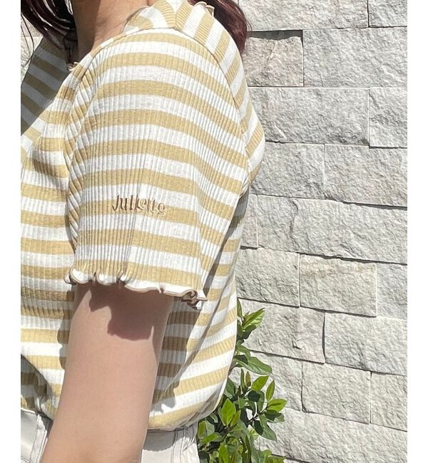 MAJESTICLEGON「&infin;ポイントロゴボーダートップス」|Tシャツ・カットソー|