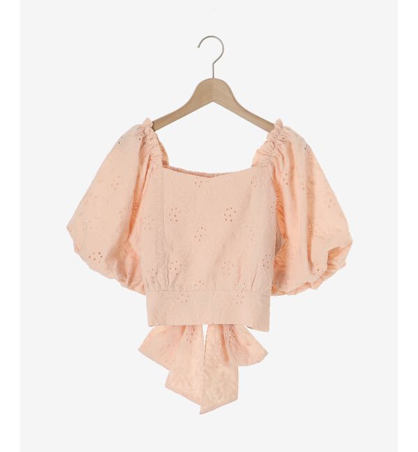 MAJESTICLEGON「刺繍レースコットンブラウス」|シャツ・ブラウス|