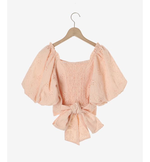 MAJESTICLEGON「刺繍レースコットンブラウス」|シャツ・ブラウス|