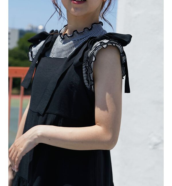 MAJESTICLEGON「2way肩リボンティアードワンピース」|ワンピース|