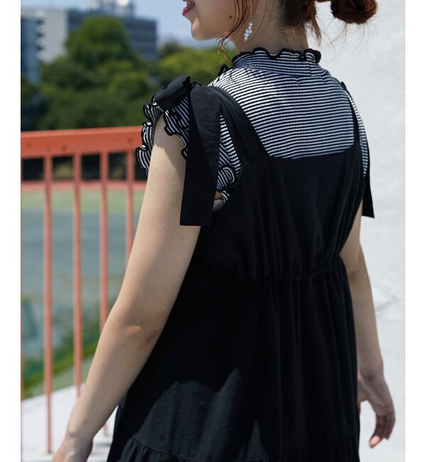 MAJESTICLEGON「2way肩リボンティアードワンピース」|ワンピース|