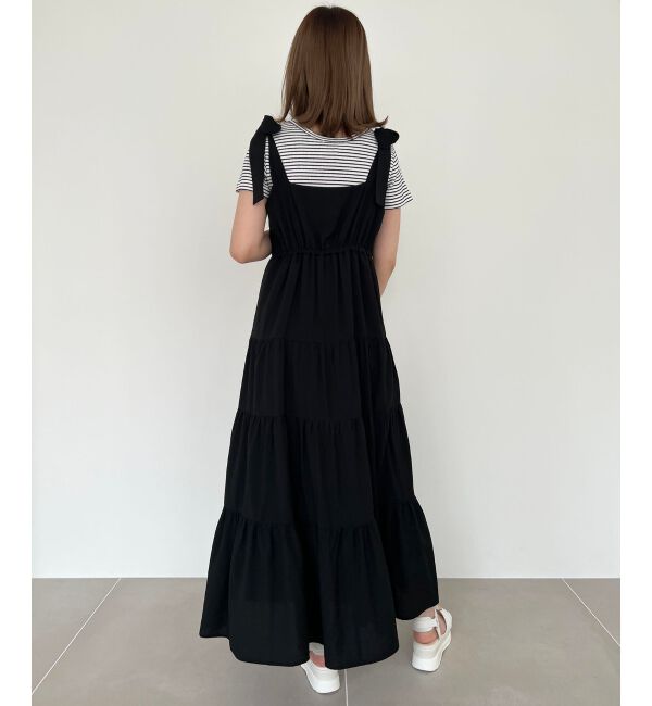 MAJESTICLEGON「2way肩リボンティアードワンピース」|ワンピース|