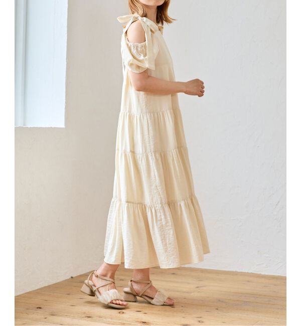 MAJESTICLEGON「2way肩リボンティアードワンピース」|ワンピース|