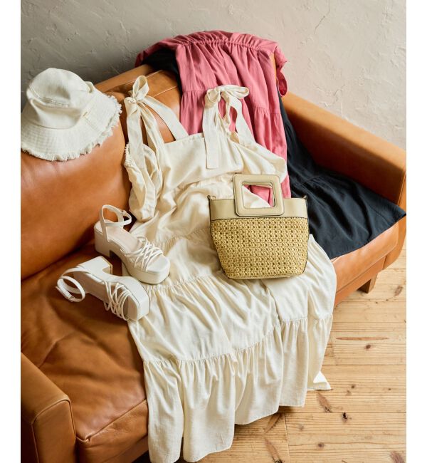 MAJESTICLEGON「2way肩リボンティアードワンピース」|ワンピース|