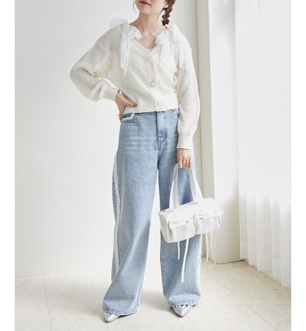 MAJESTICLEGON「シャイニーリボンバッグ」|ハンドバッグ|