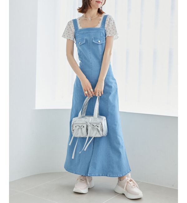 MAJESTICLEGON「シャイニーリボンバッグ」|ハンドバッグ|